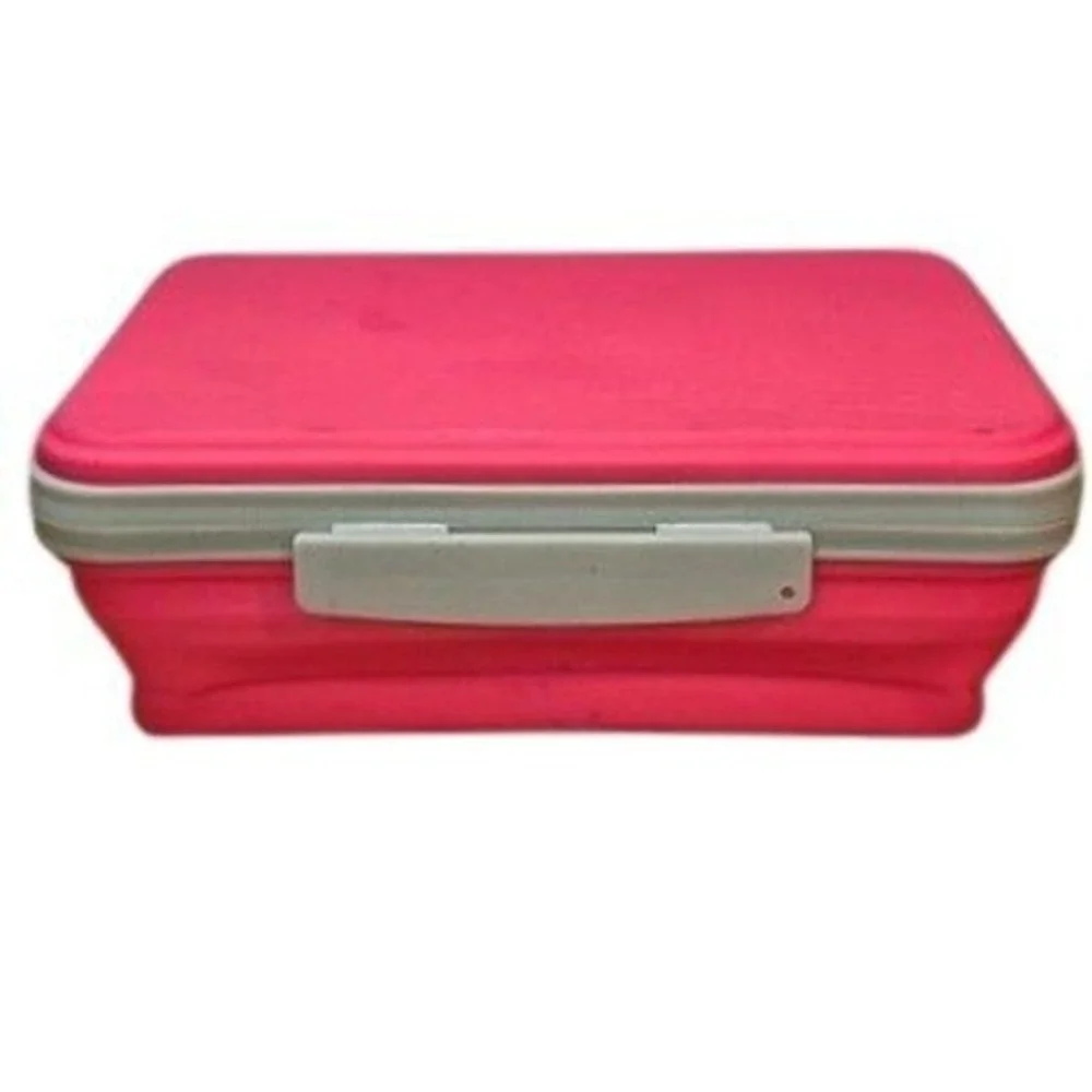 IT'S ACADEMIC Collapsible Pencil Pen‎ Case Box with Lid Flexi Storage Pink Gray